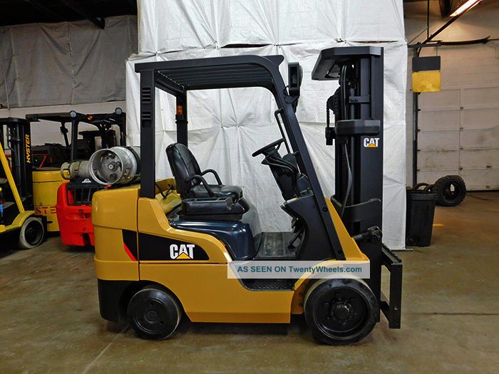 2008 Caterpillar C6000 6000lb Cushion Forklift Lpg Lift Truck Hi Lo 83/185 Forklifts photo