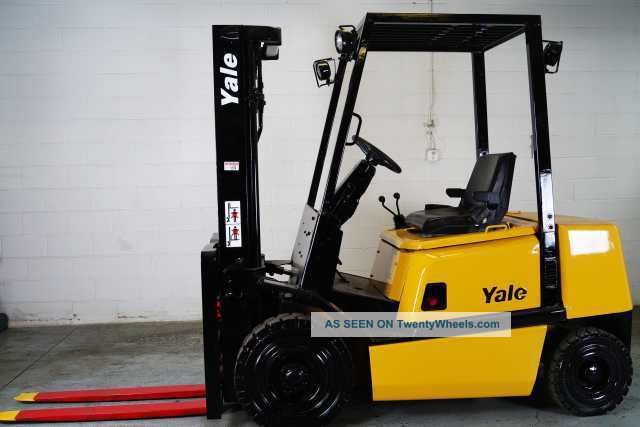 2003 Yale Gdp050 Pneumatic Forklift Lift Truck Diesel - Video Included In Ad Forklifts photo