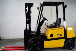 2003 Yale Gdp050 Pneumatic Forklift Lift Truck Diesel - Video Included In Ad photo