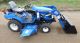 Holland Tz25da Diesel Garden Tractor Mower Koyker Loader 4x4 Tractors photo 2