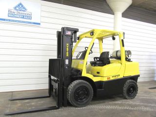 2006 ' Hyster H80ft,  8,  000 Pneumatic Tire Forklift,  Lp Gas,  3 Stage,  S/s,  Glp080 photo
