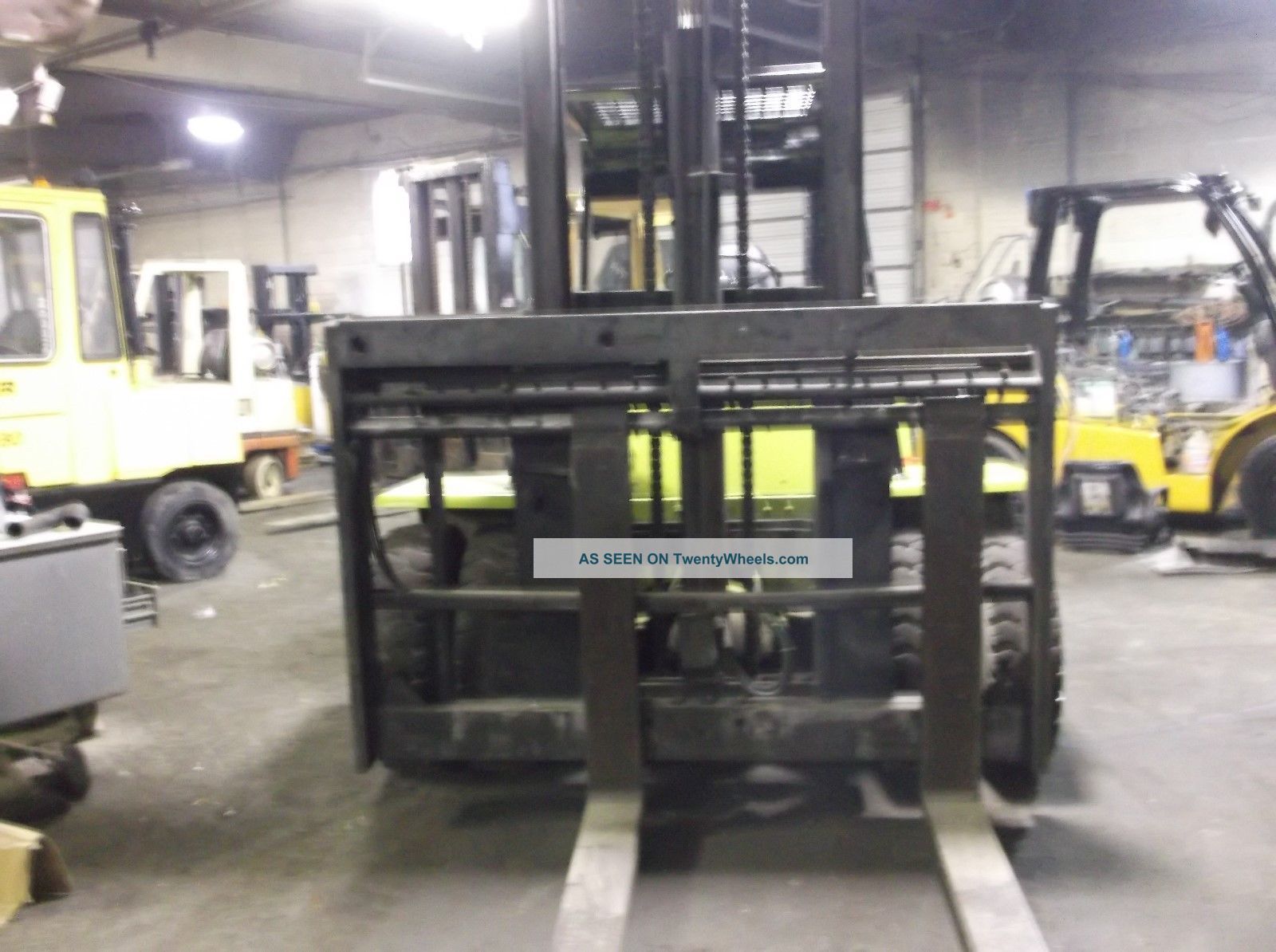 Clark 10, 000 Lb Pneumatic Dual Drive Diesel Forklift With Side Shift