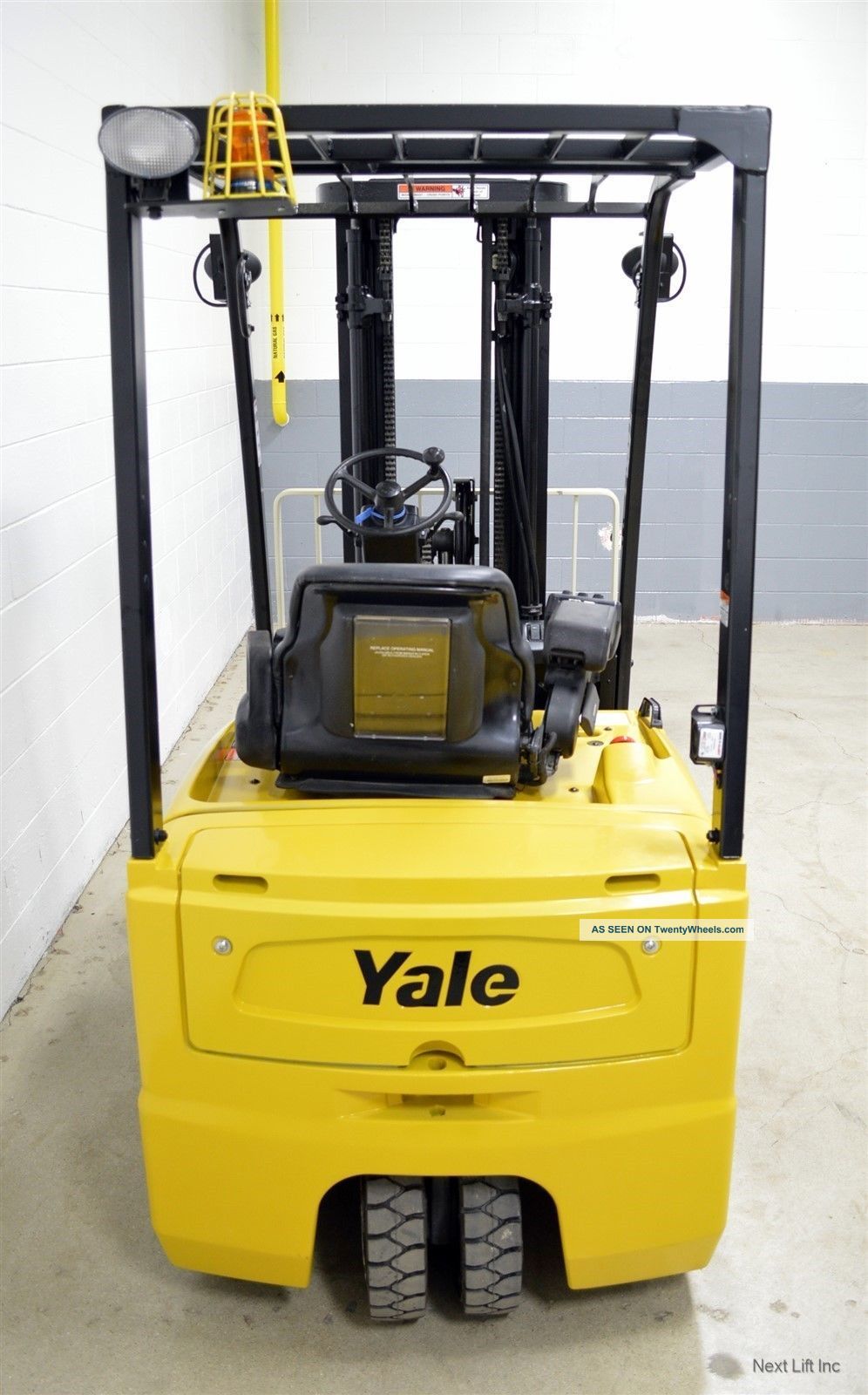 Yale Erp040 4, 000 Lb 36v Electric Three Wheel Forklift 3 Wheeler