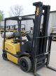 Yale Model Glp030bf (1998) 3000lbs Capacity Great Lpg Pneumatic Tire Forklift Forklifts photo 2