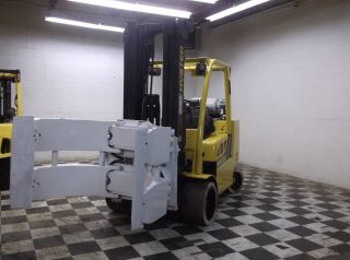 2007 Hyster 12000 Lb Forklift With 66 Inch Cascade Paper Roll Clamp photo