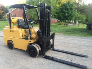 Clark Forklift 10,  000 Lb Capacity Duel Tire Propane Bob Cat Loader Tractor photo