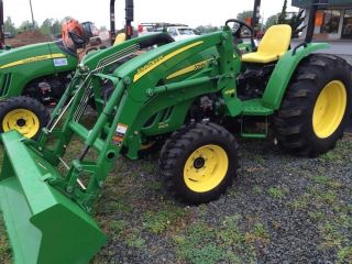 John Deere 4105 Compact Utility Tractor With H165 Loader photo