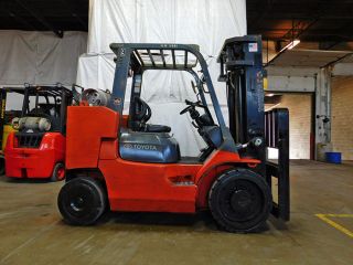 2012 Toyota 7fgcu55 - Bcs 12000lb Cushion Forklift Lpg Lift Truck Hi Lo 91/187 photo