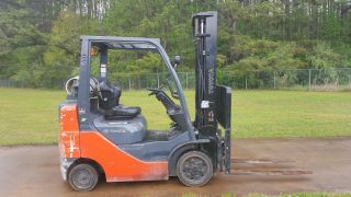 2012 Toyota 8fgcu25 Forklift Truck With 4 - Way & Side Shifting Fork Postioner photo