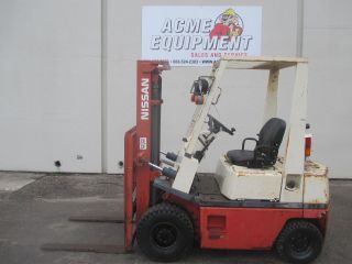 Nissan H01h90 Gasoline Powered Forklift 3f600u - 004252 photo