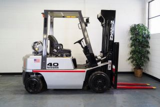 Low Hour Nissan Pj02 Pneumatic Forklift Propane Lift Truck Video Included In Ad photo
