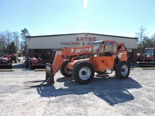2007 Sky Trak 6042 Telescopic Forklift - Loader Lift Tractor - Enclosed Cab photo