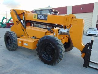 2007 Jcb 506 - C Telescopic 6k Lbs 36ft Forklift Telehandler Solid - Deal Tires 4x4 photo