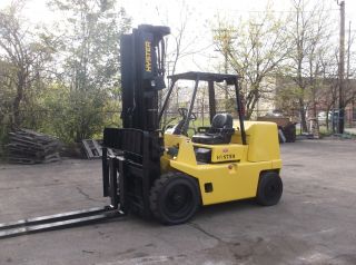 1999 Hyster Diesel Forklift 15,  500 Lbs 111/220 With Side Shift,  7 Foot Forks photo