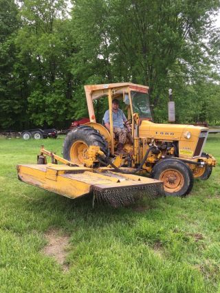 Ford 4400 Industrial Tractor With Side Mower photo