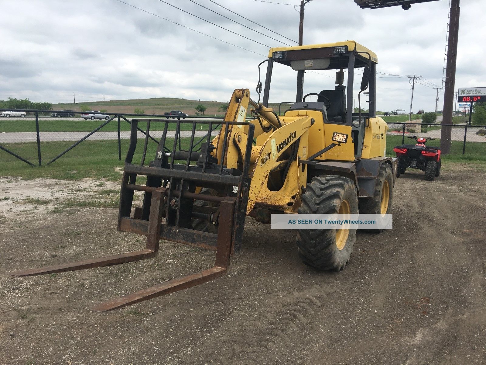 Komatsu Wheel Loader Wa75 3 Diesel 4x4 Forks Auxiliary Hydraulics