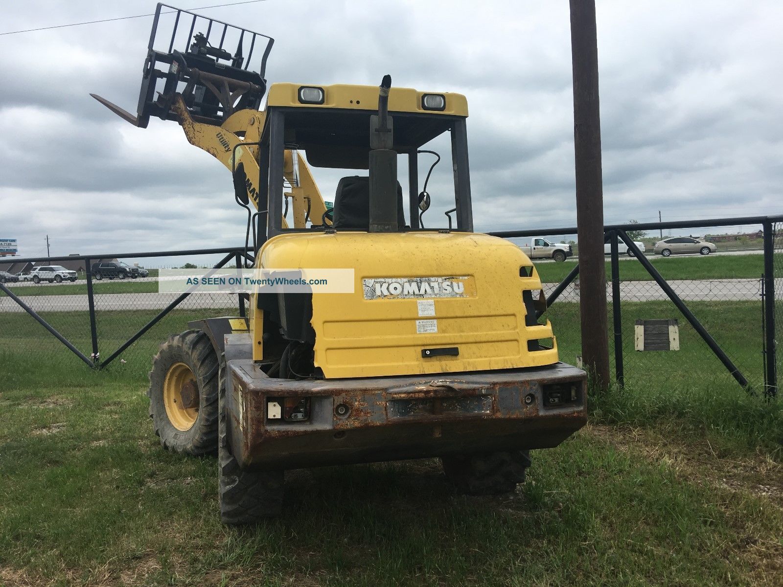 Komatsu Wheel Loader Wa75 3 Diesel 4x4 Forks Auxiliary Hydraulics