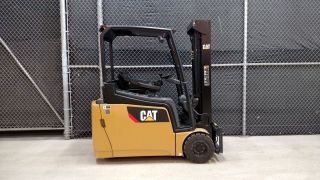 2011 Cat 4000 Lb Electric Forklift + + Delivery + Pneumatic Tires photo