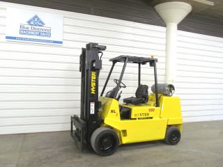 Hyster S100xl 10,  000 Lb Forklift,  Lp Gas,  Three Stage,  4 Way,  Sideshift, photo