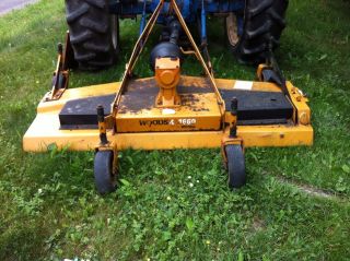 Ford 3000 Tractor With Woods Finish Mower photo