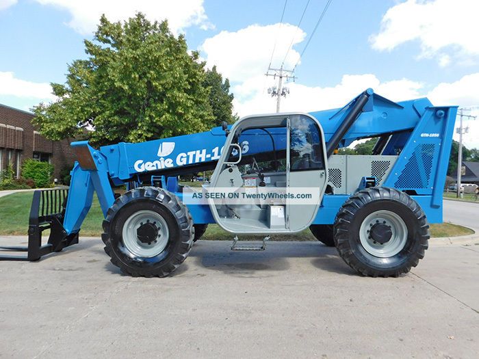 2006 Genie Gth - 1056 10000lb Pneumatic Telehandler Diesel Lift Truck W/ Cab 4x4x4 Forklifts photo