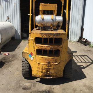 1980 White Fork Lift 7500lbs. . . .  Make Offer. . photo