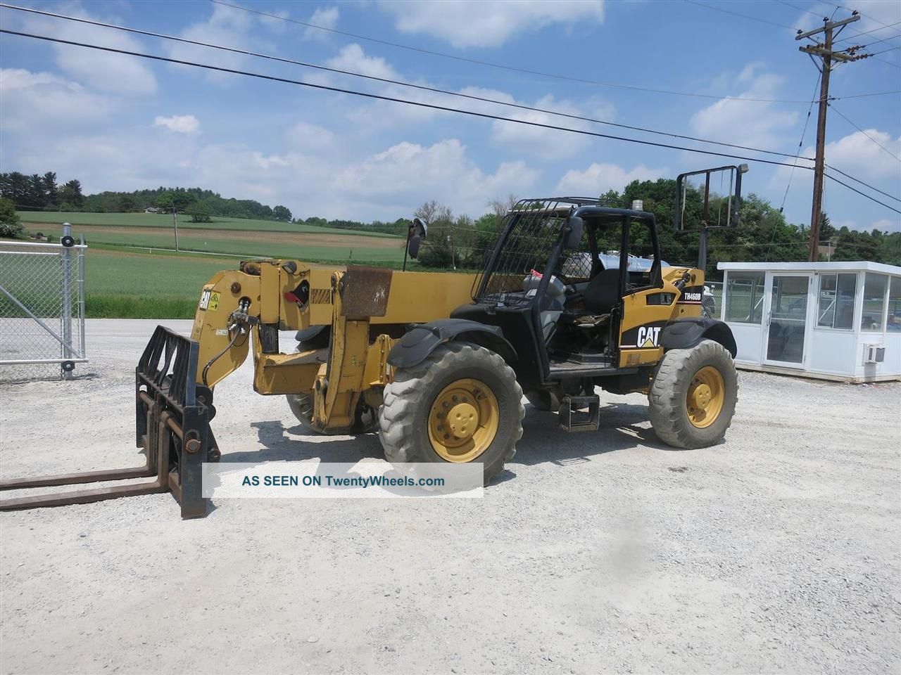 Caterpillar Th460b 4x4x4 Telehandler Forklift,  Outriggers,  Job Ready,  Unit Forklifts photo