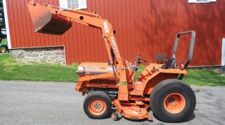 Kubota L2250 4x4 Compact Loader Tractor W/ Belly Mower 688 Hours photo