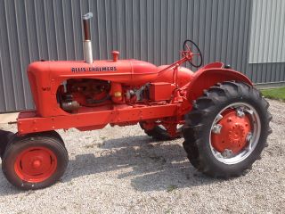 Allis Chalmers Wd Tractor (4 Speed,  28 Hp,  540 Rpm/pto) Starts And Run photo