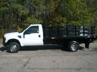 2008 Ford Duty 4x4 Just 22k Mi 14 Foot Flatbed Rack 4wd Liftgate+one Owner photo