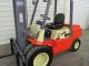 Nissan 6,  000 Diesel Pneumatic Tire Forklift,  Tall 3 Stage,  S/s,  8fgu30 Forklifts photo 5