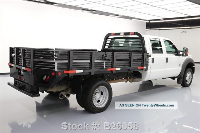2013 Ford F - 550 Crew 4x4 Diesel Dually Stake/flatbed.