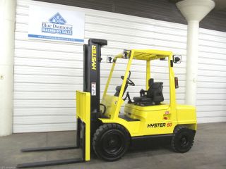 Hyster H60xm 6,  000 Pneumatic Tire Forklift,  Diesel,  3 Stage,  S/s,  Glp060, photo