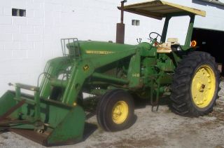 John Deere 4020 Gas Tractor With 148 Loader (1972) photo