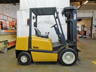 2003 Yale Gdp060 6000lb Solid Pneumatic Forklift Diesel Lift Truck Hi Lo 85/240 photo