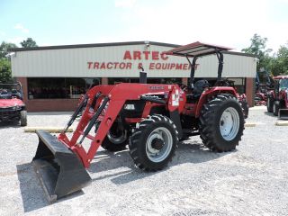 2013 Mahindra 6530 4wd Tractor With Loader - 65 Horsepower - Remaining photo