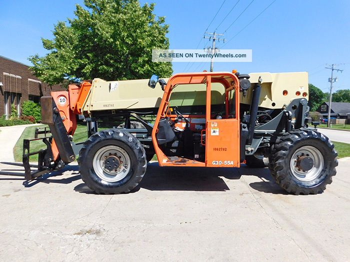 2010 Jlg G10 - 55a 10000lb Forklift Pneumatic Telehanlder Diesel Lift Truck 4x4x4 Forklifts photo