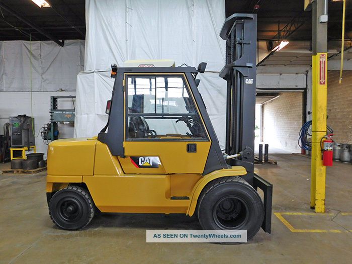 2005 Cat Caterpillar Dp50k1 11000lb Dual Drive Pneumatic Forklift Diesel Truck Forklifts photo