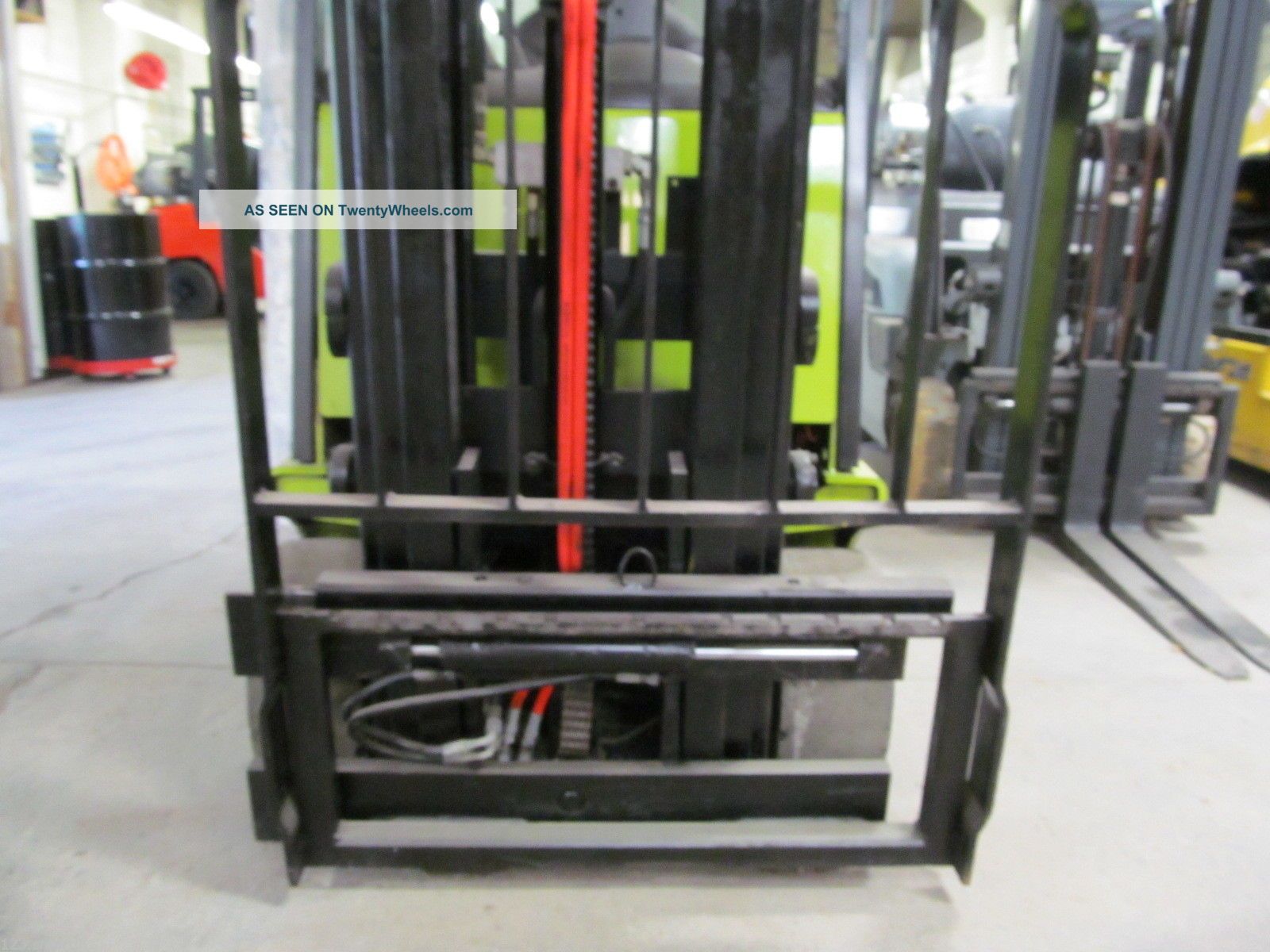 Clark Tmg20, 4, 000 Three Wheel Electric Forklift, Triple Mast, Sideshift