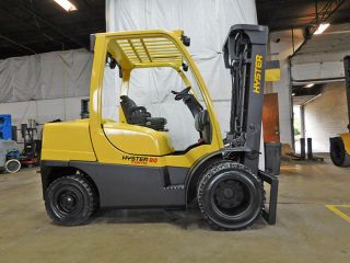 2008 Hyster H80ft 8000lb Dual Drive Pneumatic Forklift Diesel Lift Truck Hi Lo photo
