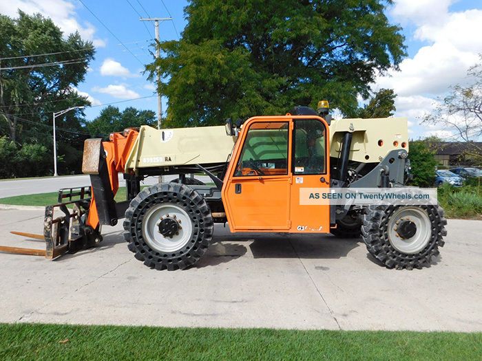 2012 Jlg G10 - 55a 10000lb Pneumatic Telehandler W/ Cab Diesel Lift Truck 4x4x4 Forklifts photo