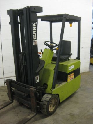 Clark Electric Forklift - Tm15: 3 Wheel Sit Down Forklift - Refurb - 83 
