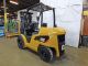 2012 Cat Caterpillar Pd8000 8000lb Pneumatic Forklift Diesel Lift Truck Hi Lo Forklifts photo 4