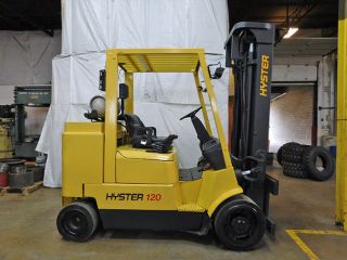 2002 Hyster S120xm - Prs 12000lb Cushion Forklift Lpg Lift Truck Hi Lo photo