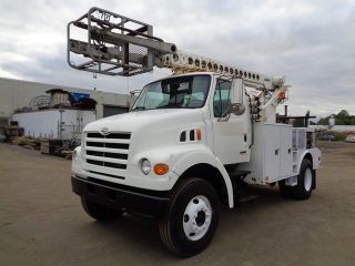 1999 Sterling 7500 Cable Placing Bucket Boom Truck Cat Diesel photo