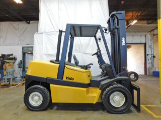 2005 Yale Gdp100 10000lb Pneumatic Forklift Diesel Lift Truck Hi Lo 108/159 photo