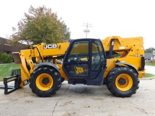 2011 Jcb 512 - 56 12000lb Pneumatic Telehandler Cab W/heat Lift Truck 4x4x4 photo