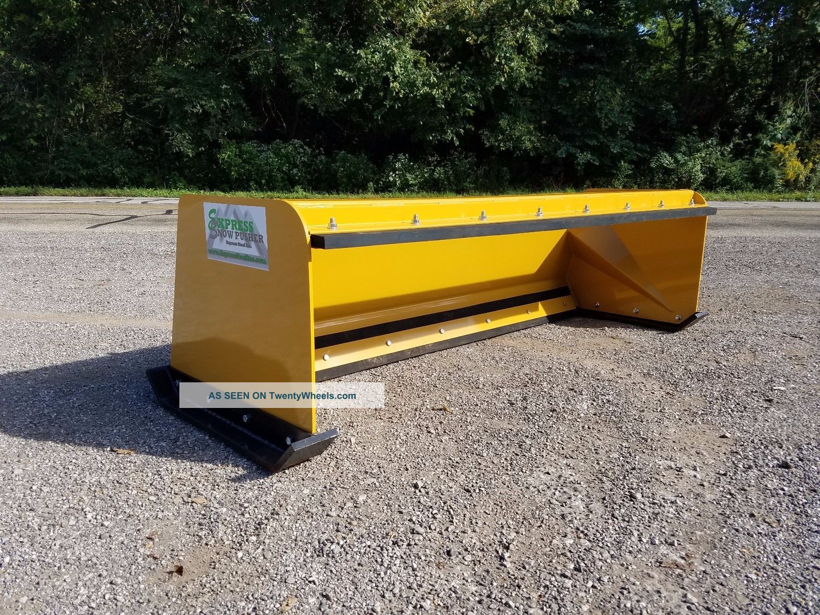 8 ' Low Pro Pullback Snow Pusher Skid Steer Bobcat Case Caterpillar