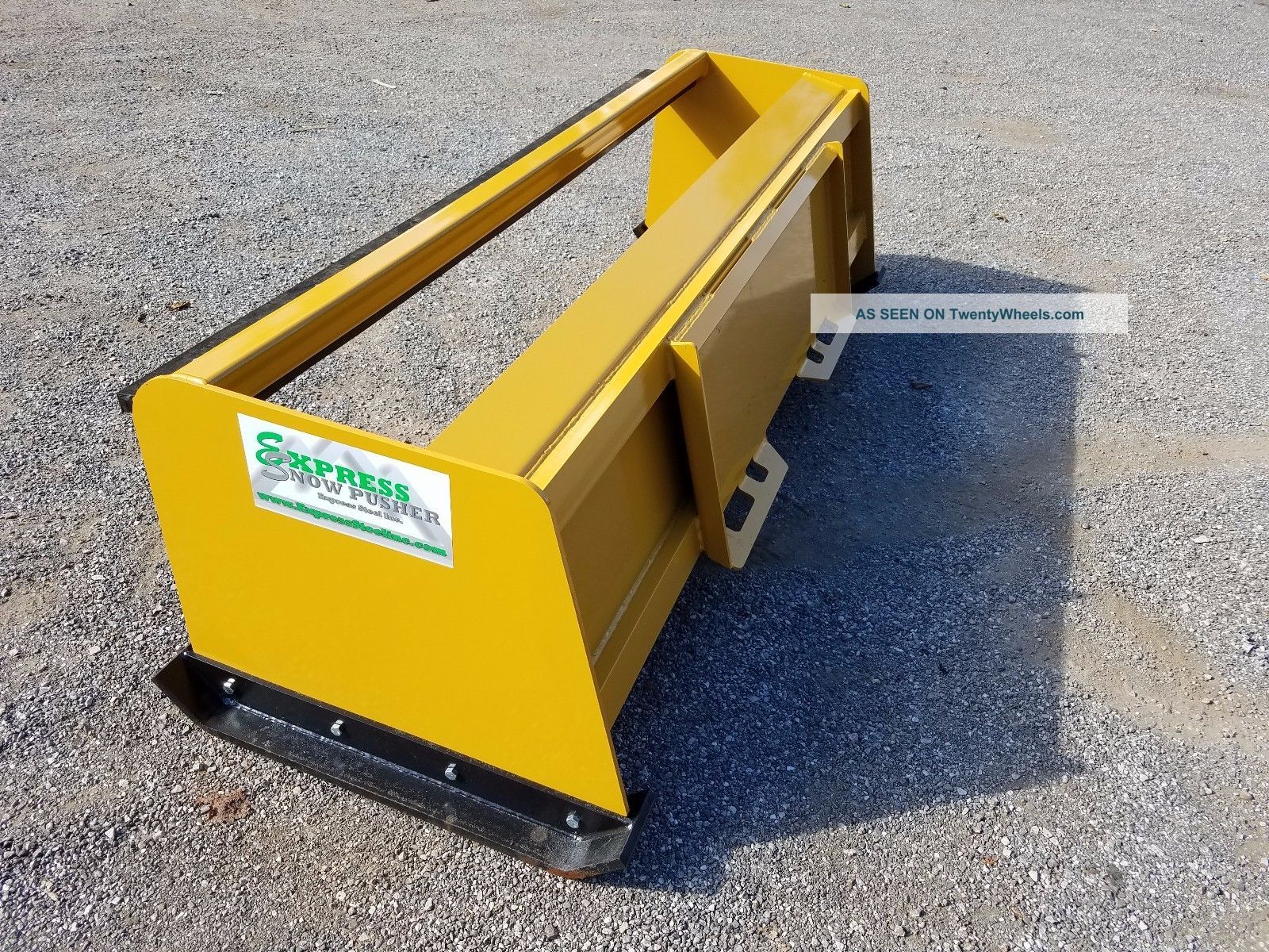 8 ' Low Pro Pullback Snow Pusher Skid Steer Bobcat Case Caterpillar