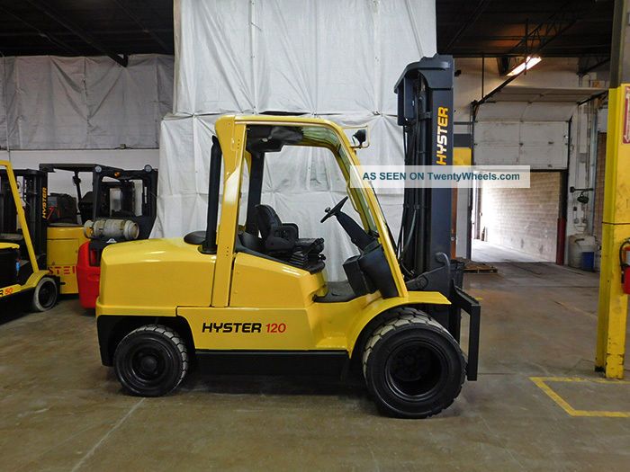 2006 Hyster H120xm 12000lb Dual Drive Pneumatic Diesel Lift Truck Hi Lo 110/159 Forklifts photo